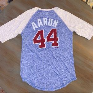 Atlanta Braves Hank Aaron Jersey T-Shirt